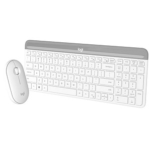 5099206086456 - 920-009189 Logitech MK470 Slim Combo Tastatur-Maus-Set kabellos weiß 920-009189 5099206086456